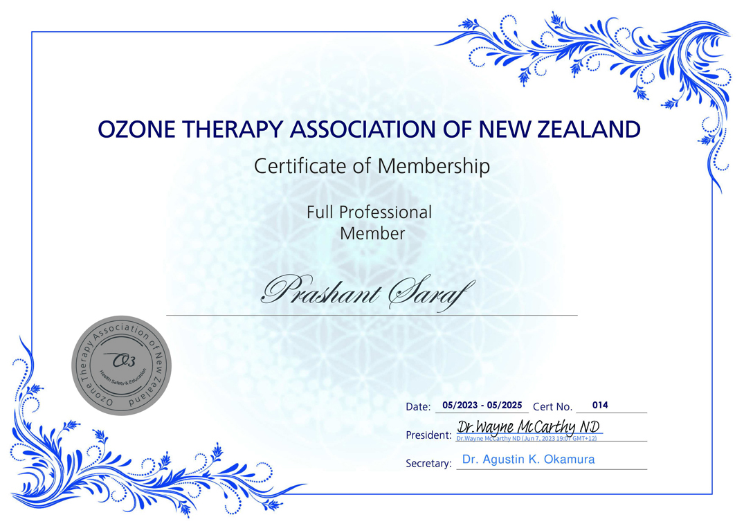OTANZ Associate Full Professional Member Prashant Saraf